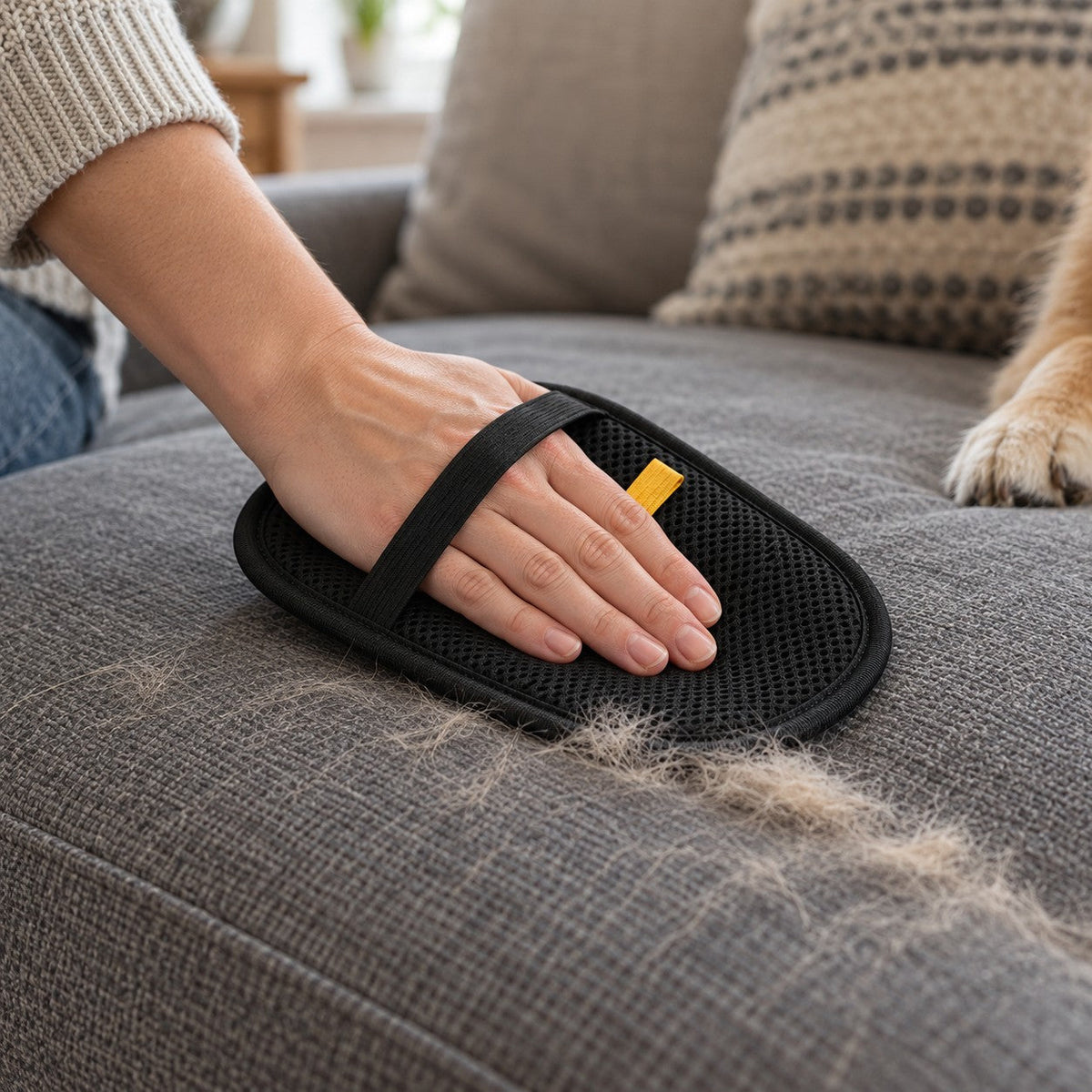 How to Get Pet Hair Off a Sofa (Fabric, Leather and Velvet)