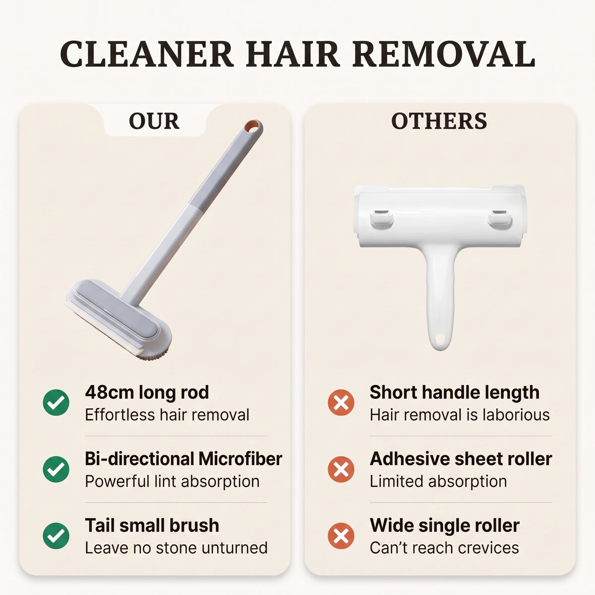 Meoggy Dual Brush — 2-in-1 Detangling & Deshedding Brush for Cats & Dogs