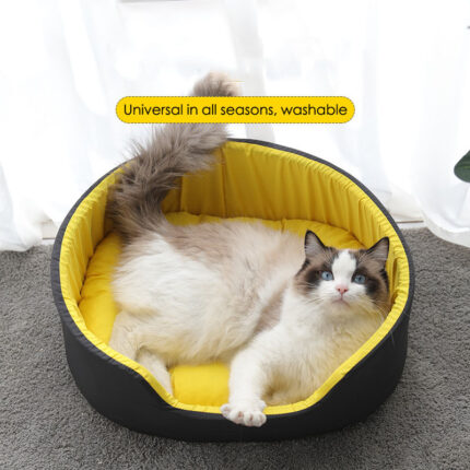 Cat Bed Universal Washable – Winter Warmth & Deep Sleep