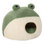 Frog Shaped Cat Bed – Cozy Plush Comfort