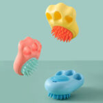 Durable Cat Paw Bath Brush Fine Foaming Labor-saving Cartoon Shape Pet Dog Cat Pet Hair Grooming Brush Reusable Dog Hair Comb Pet Products - Image 6