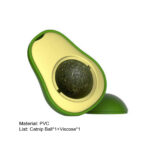 Cute Avocado Catnip Toys Cat Teeth Cleaning Toy Cat Supplies Catnip Mini Cat Treat Toys Interactive Pet Toys Pet Products Pet Avocado Ball Cute Funny Mint Cleaning Teeth Toy For Cat Supplies - Image 9