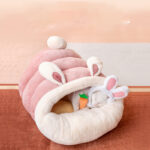 Soft Cat Bed Mat Sleeping Bag Cat House Wicker Dog Bed Basket - Image 2