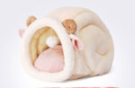 Soft Cat Bed Mat Sleeping Bag Cat House Wicker Dog Bed Basket - Image 5