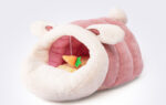 Soft Cat Bed Mat Sleeping Bag Cat House Wicker Dog Bed Basket - Image 4