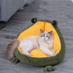 Frog Nest Winter Warm Semi-Enclosed Pet Bed Cat Bed - Image 6