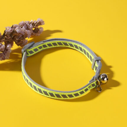Cat Collar with Reflective Plastic Buckle