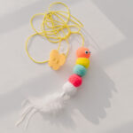 Cat Toys Simulated Caterpillar Cute Toys Funny Self-hey Interactive Toy Rope Grabbing Mouse Telescopic Hanging Cat Pet Supplies - Image 4