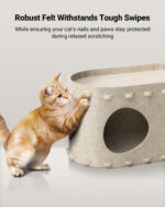 Cat House For Indoor Cats Cat Bed Cave For Multiple Scratch Resistant Peekaboo Cat Caves Foldable Cat Tunnel Enclosed Bed - Image 8
