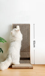 Pet Cat L-type Vertical Cat Scratch Board Scratch-resistant Wear-resistant Corrugated Paper Cat Scratch Board With Ball Toy Supplies - Image 5