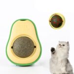 Cute Avocado Catnip Toys Cat Teeth Cleaning Toy Cat Supplies Catnip Mini Cat Treat Toys Interactive Pet Toys Pet Products Pet Avocado Ball Cute Funny Mint Cleaning Teeth Toy For Cat Supplies - Image 3