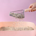 Metal Filter Cat Litter Shovel Set Pet Toilet Cleaning Scoop Poop Clean Tool Large Wooden Handle Pets Supplies - Image 3