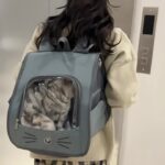Breathable Mesh Cat Carrier Backpack – Lightweight & Comfortable - Image 5