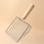 Metal Filter Cat Litter Shovel Set Pet Toilet Cleaning Scoop Poop Clean Tool Large Wooden Handle Pets Supplies - Image 9