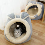 Cat House Villa Enclosed Cat Supplies Bed - Image 5