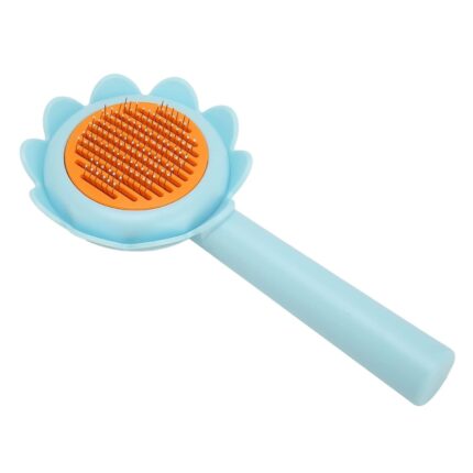 Cat Brush Dog Shedding Brush Flower Shape Stainless Steel Self Cleaning For Dog For Pet Supplies, Cat Grooming Brush, Self Cleaning Slicker Brushes For Dogs Cats Grooming Brush Tool