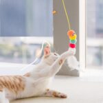 Cat Toys Simulated Caterpillar Cute Toys Funny Self-hey Interactive Toy Rope Grabbing Mouse Telescopic Hanging Cat Pet Supplies