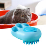 Durable Cat Paw Bath Brush Fine Foaming Labor-saving Cartoon Shape Pet Dog Cat Pet Hair Grooming Brush Reusable Dog Hair Comb Pet Products - Image 2