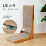 Pet Cat L-type Vertical Cat Scratch Board Scratch-resistant Wear-resistant Corrugated Paper Cat Scratch Board With Ball Toy Supplies - Image 2