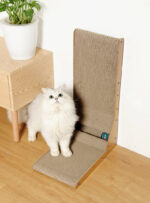 Pet Cat L-type Vertical Cat Scratch Board Scratch-resistant Wear-resistant Corrugated Paper Cat Scratch Board With Ball Toy Supplies - Image 3
