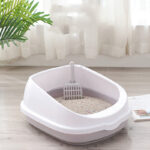 Cat Litter Box Semi-enclosed Oversized Splash-proof Cat Cage Can Be Placed In The Cat Toilet Small Kitten  Deodorant