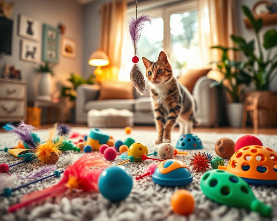 cat toys and